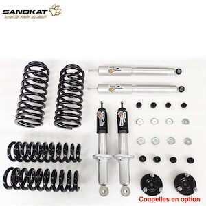 Sandkat4X4 Kit Suspension Sandkat4x4 - Rehausse env. 5 cm - Toyota Prado 95 long - Charge +55kg/+250kg